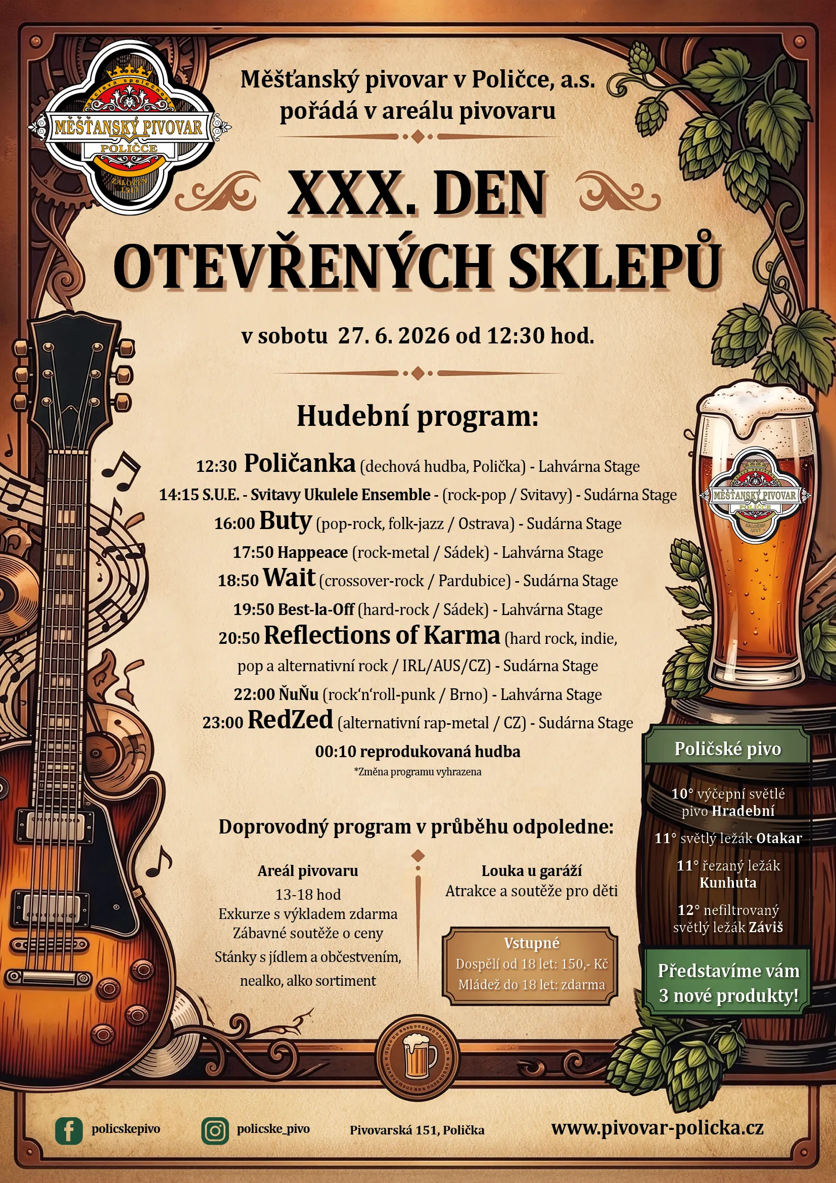 Plakát — Polička, den otevřených sklepů